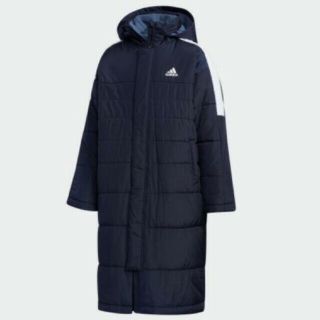 アディダス(adidas)の新品★アディダス　ベンチコート　キッズ　130 ネイビー★(コート)