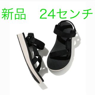 テバ(Teva)の【新品】Teva サンダル 24センチ ミッドフォーム ユニバーサル ブラック(サンダル)