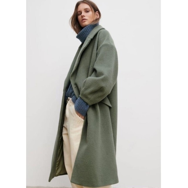 ZARA(ザラ)のZARA　今季完売　ウールロングコート レディースのジャケット/アウター(ロングコート)の商品写真