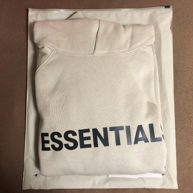 ESSENTIALS  カーキ プルオーバー フーディ XL エッシェンシャルズ 1