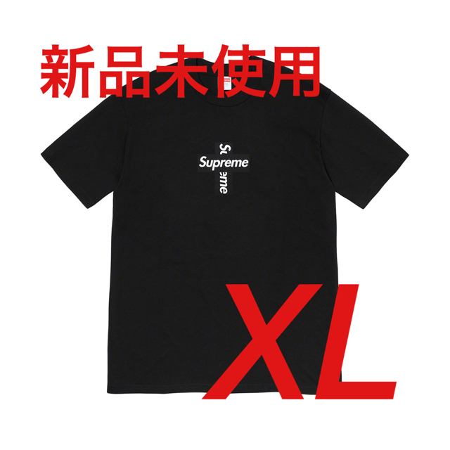 Supreme Cross Box Logo Tee Black 黒 XL メンズ トップス メンズ ...