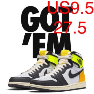 ナイキ(NIKE)の27.5cm NIKE AIR JORDAN 1  HIGH VOLT GOLD(スニーカー)