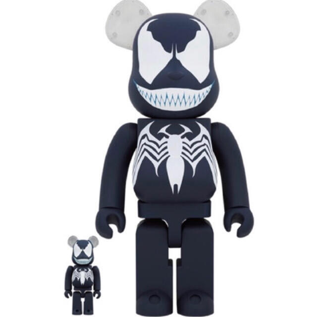 MEDICOM TOY(メディコムトイ)のBE@RBRICK VENOM ヴェノム 100％ & 400％　新品未使用 エンタメ/ホビーのおもちゃ/ぬいぐるみ(キャラクターグッズ)の商品写真