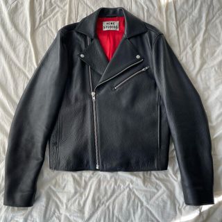 美品　acne studios レザー ライダース　GIBSON コート　ニット