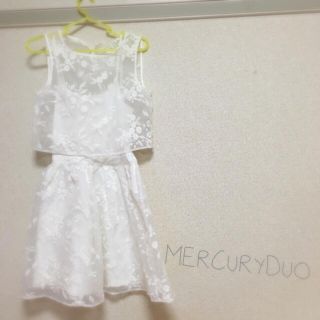 マーキュリーデュオ(MERCURYDUO)のしょこ様 専用☆お取り置き MERCURYDUO オーガンジーワンピ(ミニワンピース)