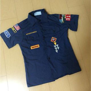 ビームスボーイ(BEAMS BOY)のボーイスカウトシャツ 古着 USA製(シャツ/ブラウス(半袖/袖なし))