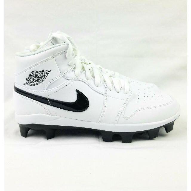 NIKE(ナイキ)のモリゾー2006様専用Nike野球用ジョーダン レトロ1 MCS☆白27.5cm スポーツ/アウトドアの野球(シューズ)の商品写真