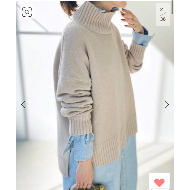 L'Appartement Back Long T/N Knit - トップス