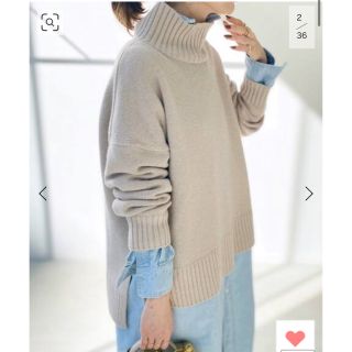 アパルトモンドゥーズィエムクラス(L'Appartement DEUXIEME CLASSE)のL'Appartement Back Long T/N Knit(ニット/セーター)