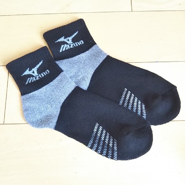 MIZUNO(ミズノ)のミズノ 厚地ソックス ３足セット 21~23 Mizuno 暖 オールパイル キッズ/ベビー/マタニティのこども用ファッション小物(靴下/タイツ)の商品写真