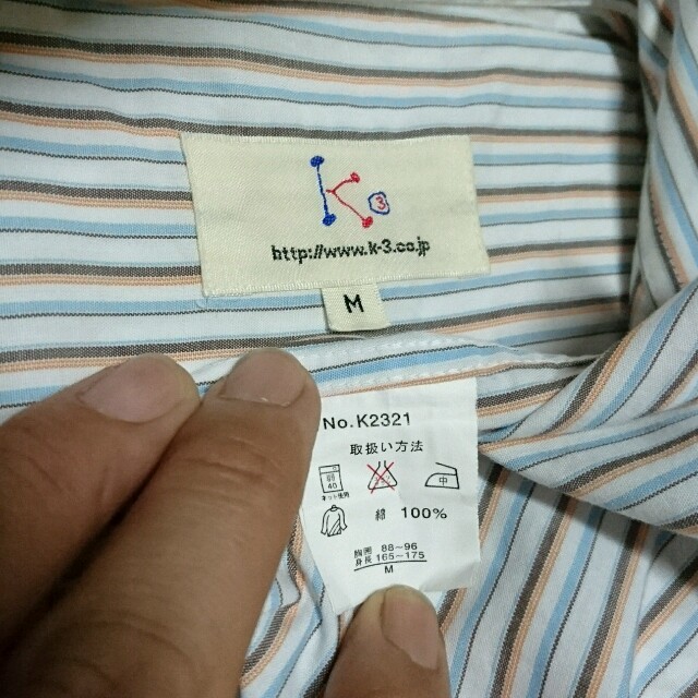 k3(ケースリー)の《ケースリー》半袖ストライプシャツ メンズのトップス(シャツ)の商品写真