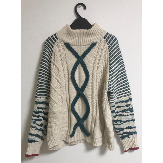 Ameri VARIETY CABLE ZEBRA KNIT アメリ　ニット