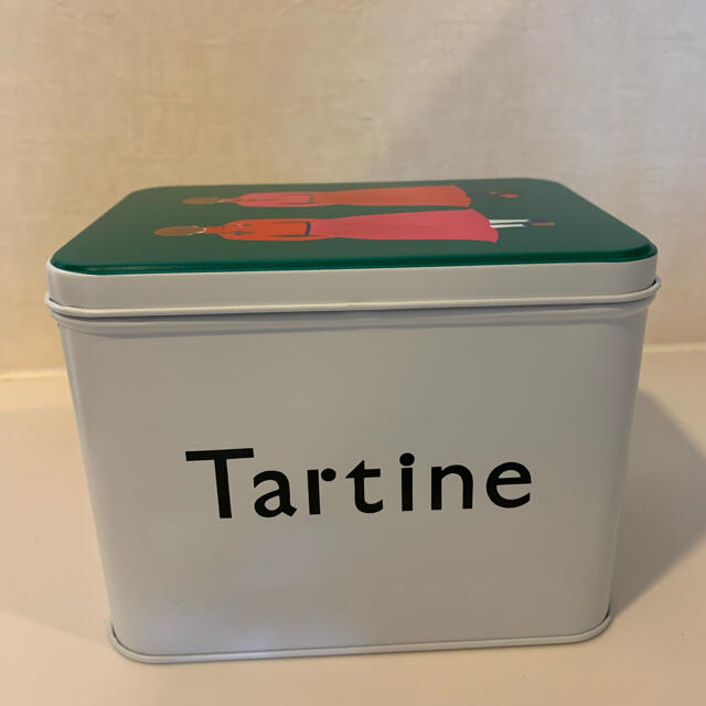 Tartine et Chocolat(タルティーヌ エ ショコラ)のタルティン　四角缶　缶のみ インテリア/住まい/日用品のインテリア小物(小物入れ)の商品写真