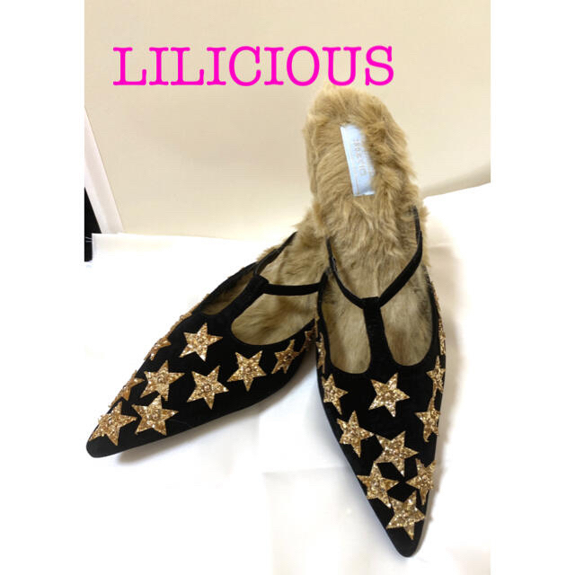 lilLilly(リルリリー)の新品LILICIOUS ミュール ブラック レディースの靴/シューズ(ミュール)の商品写真
