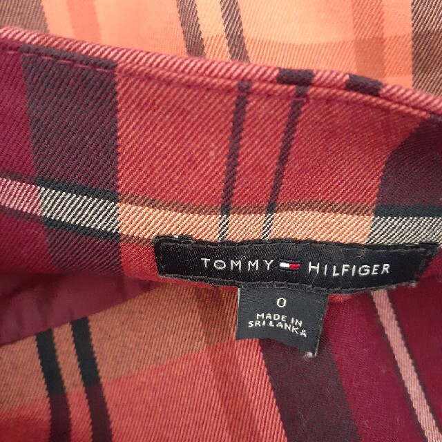 TOMMY HILFIGER(トミーヒルフィガー)のTOMMY HILFIGER　チェック柄　巻きスカート レディースのスカート(ひざ丈スカート)の商品写真