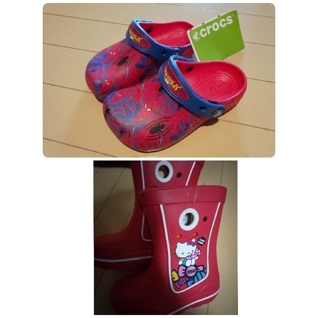 crocs(クロックス)の りひ@...様専用 crocs サンダル ブーツ7足 キッズ/ベビー/マタニティのキッズ靴/シューズ(15cm~)(サンダル)の商品写真