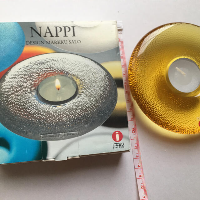 イッタラ iittala キャンドルホルダー NAPPI イエロー