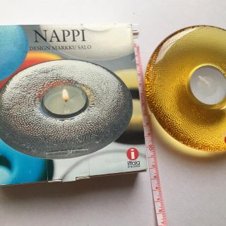 イッタラ(iittala)のイッタラ iittala キャンドルホルダー NAPPI イエロー(置物)