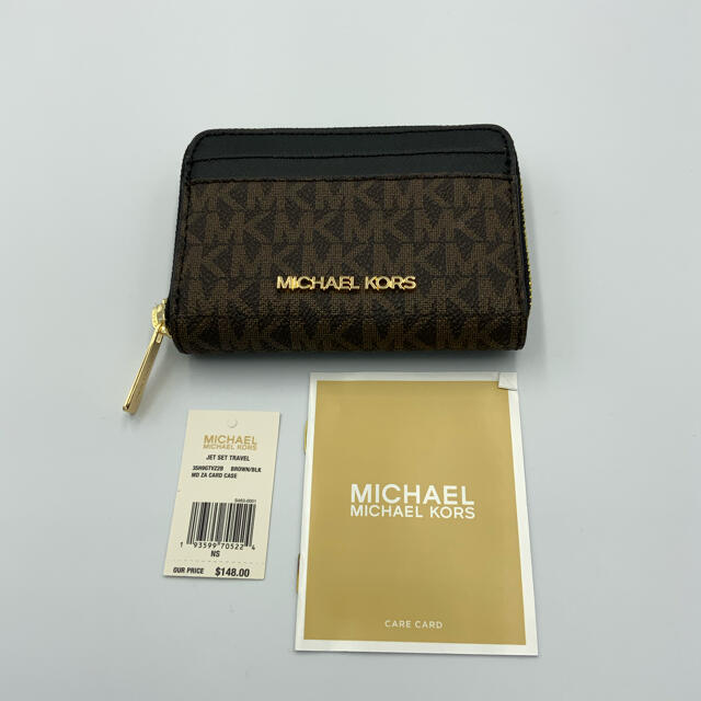 【新品】MICHAEL KORS カードケース ブラウン/ブラック