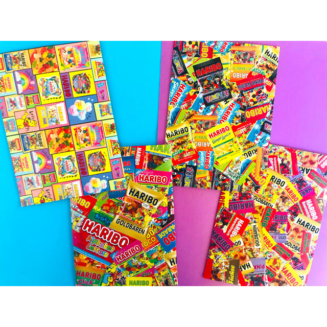 💜ハリボー平袋７枚セット💛 ハンドメイドの文具/ステーショナリー(カード/レター/ラッピング)の商品写真