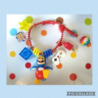 chai様 マリオ ゲーム ハンドメイド フィギュア キーホルダー(キーホルダー/ストラップ)