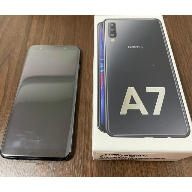 Galaxy A7 ブラック 64GB 64ギガ SIMフリー シムフリー