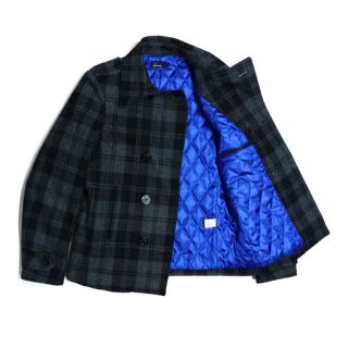 フレッドペリー(FRED PERRY)のフレッドペリー チェック コート 保温抜群　定価¥41,800(ピーコート)