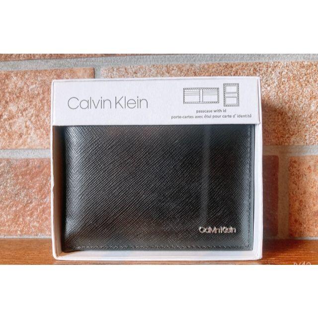 Calvin Klein(カルバンクライン)の限定お値引き！カルバンクライン　二つ折り財布　黒 メンズのファッション小物(折り財布)の商品写真