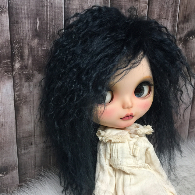 blythe_w-146インディゴ✨チベットラムフルスキンウィッグ