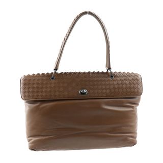 ボッテガヴェネタ(Bottega Veneta)のBOTTEGAVENETA ボッテガヴェネタ イントレチャート  ハンドバッグ 239986 レザー   ブラウン    【本物保証】(ハンドバッグ)