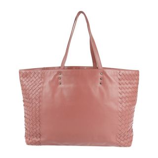 ボッテガヴェネタ(Bottega Veneta)のBOTTEGAVENETA ボッテガヴェネタ イントレチャート   トートバッグ 386812 レザー   ピンク    【本物保証】(トートバッグ)