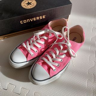 コンバース(CONVERSE)のコンバース　ピンク　24.5cm(スニーカー)