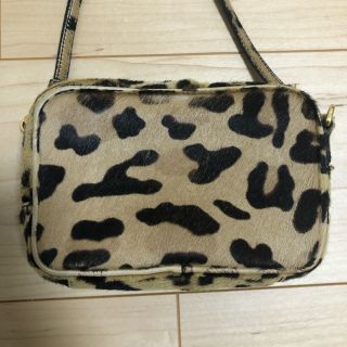 PRADA - PRADAプラダレオパードハラコショルダーバッグミニ