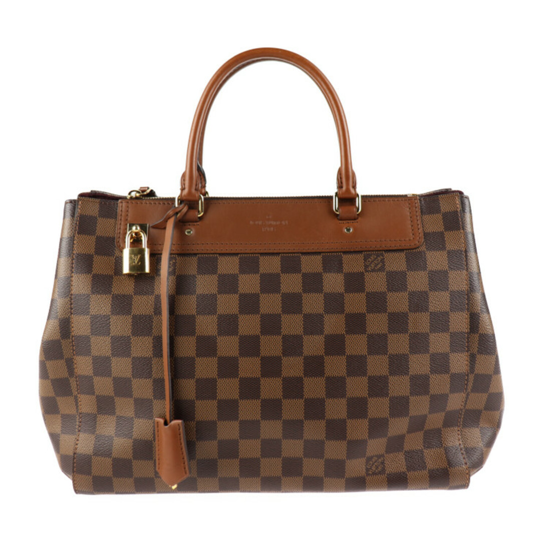 LOUIS VUITTON ルイ ヴィトン  グリニッジ ハンドバッグ N41337 ダミエキャンバス   ブラウン   2way ショルダーバッグ ビトン 【本物保証】