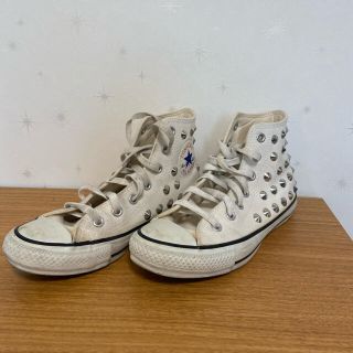 コンバース(CONVERSE)のCONVERSE ハイカット白 スタッズスニーカー☆(スニーカー)