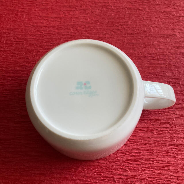 Courreges(クレージュ)のクレージュ　スープカップ　白　廃番商品　レア インテリア/住まい/日用品のキッチン/食器(食器)の商品写真