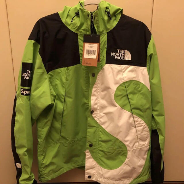 supreme ノースフェイス Sロゴ マウンテンジャケット グリーン L 激安