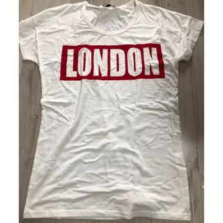 ギャルスター(GALSTAR)のLONDONロゴ半袖Tシャツホワイト(Tシャツ(半袖/袖なし))