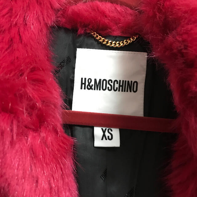 MOSCHINO - H&M×MOSCHINOコラボ フェイクファーコートの通販 by ...