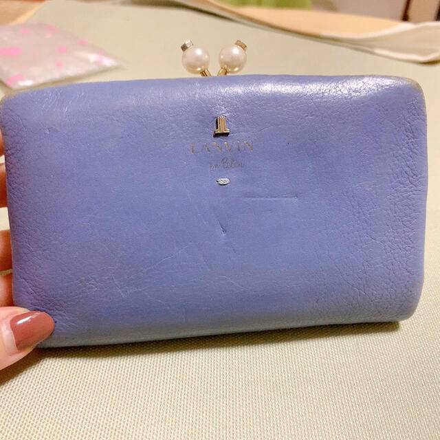 LANVIN en Bleu(ランバンオンブルー)のランバンオンブルー がま口折り財布 lanvin en bleu メンズのファッション小物(折り財布)の商品写真