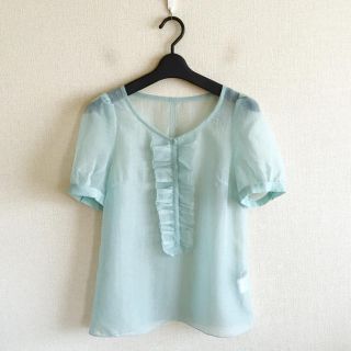 プロポーションボディドレッシング(PROPORTION BODY DRESSING)のプロポーション♡綺麗色の透け感シャツ(シャツ/ブラウス(半袖/袖なし))