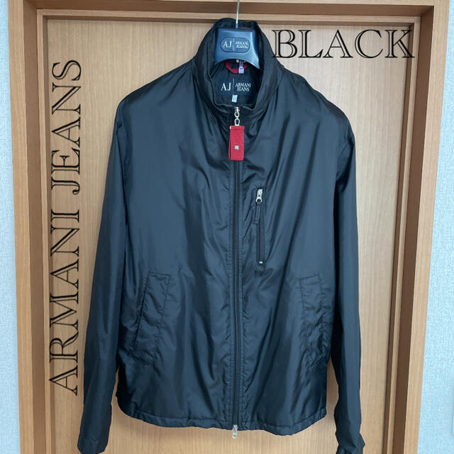 ARMANI JEANS(アルマーニジーンズ)のアルマーニジーンズ　ナイロンブルゾン　ブラック メンズのジャケット/アウター(ナイロンジャケット)の商品写真