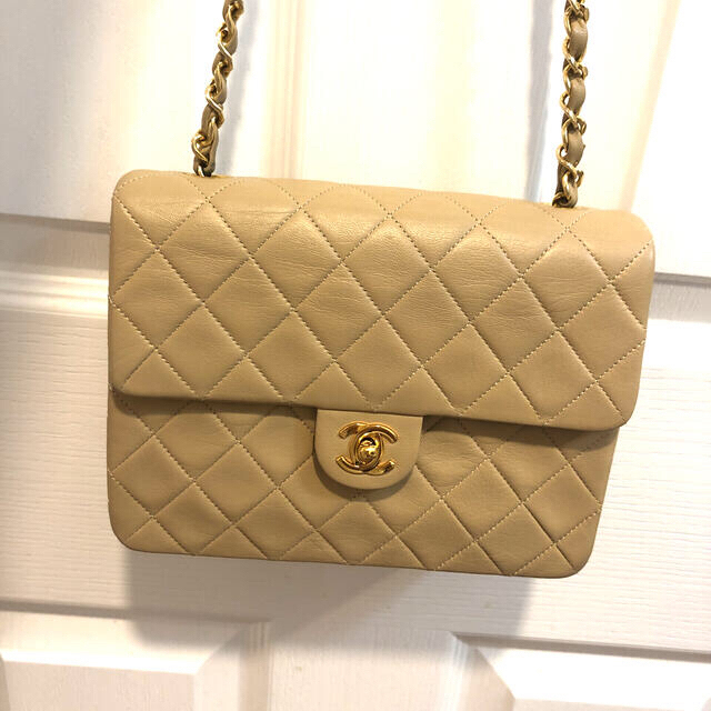 CHANEL - CHANELミニマトラッセヴィンテージシャネルバッグベージュ本物の通販 by * ﾟ*｡Love Vintage