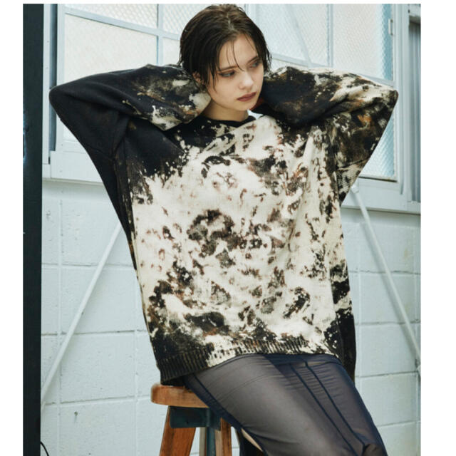 のダボっと juemi Tie Dyed Long Tail Knitの通販 by non's shop