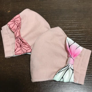 インナーマスク　小児用　ハンドメイド　2枚セット(外出用品)