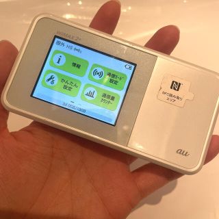 エーユー(au)の美品　送料込み　WiMAX2+speed Wi-Fi W03 au ルーター(PC周辺機器)