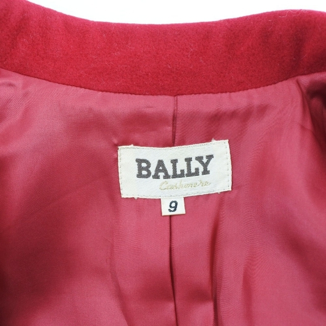 Bally(バリー)の【BALLY】バリー ロングコート 9号 P01525 ウール×カシミヤ 赤 レディース ステンカラーコート メンズのジャケット/アウター(その他)の商品写真