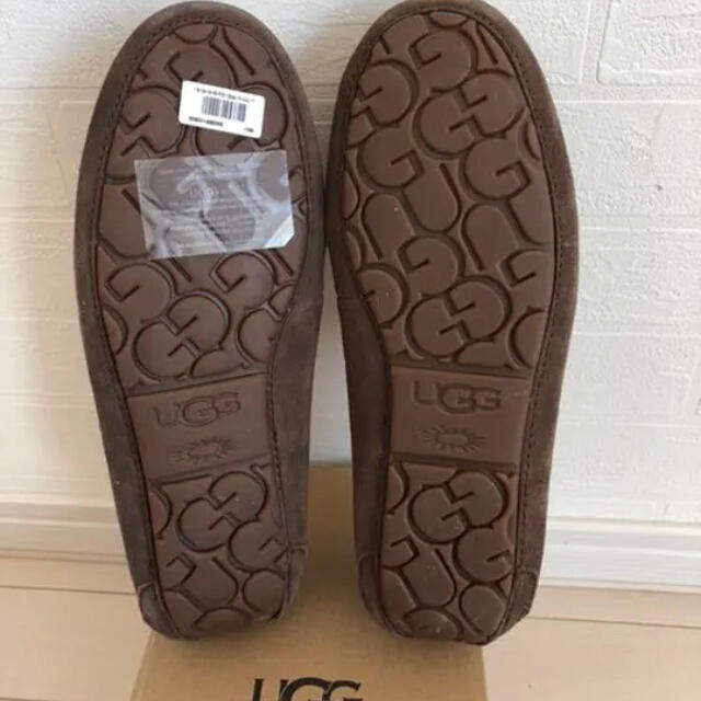 新色 UGG アンスレー ムートン モカシン エスプレッソ US8 25センチ