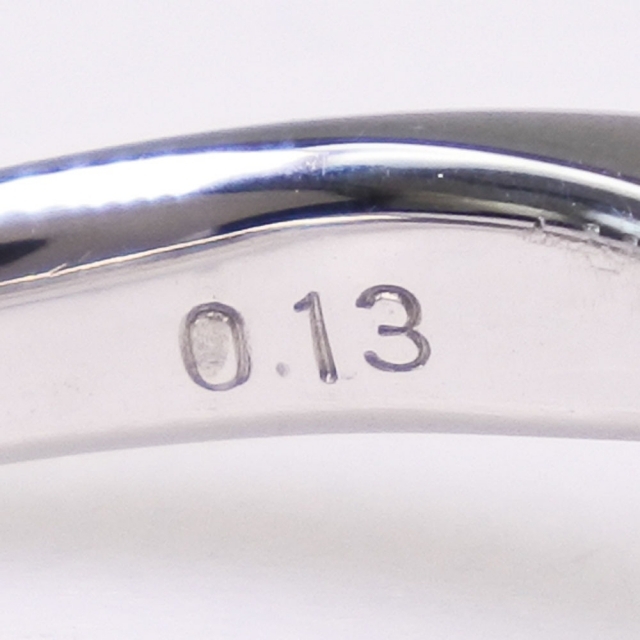 真珠11.5 ｍｍ Pt900プラチナ×ブラックパール（黒蝶真珠）×ダイヤモンド 11号 ブラック D0.13 レディース リング・指輪 レディースのアクセサリー(リング(指輪))の商品写真