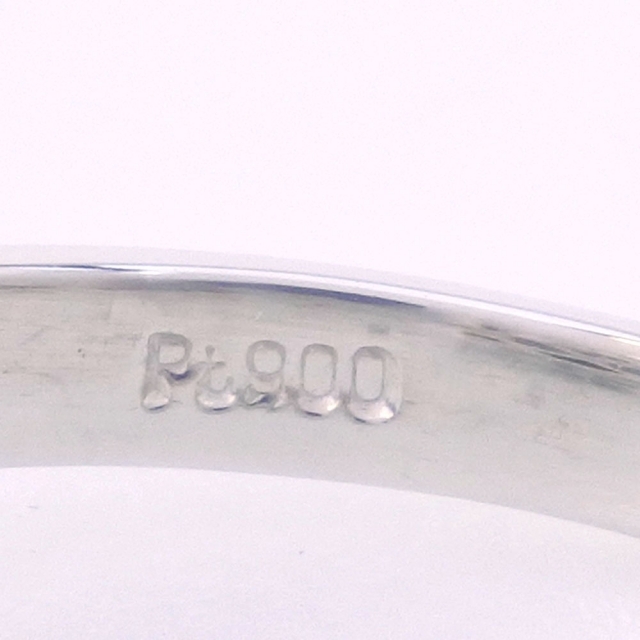 真珠9.5 ｍｍ Pt900プラチナ×ブラックパール（黒蝶真珠）×ダイヤモンド 13号 パール 0.07 レディース リング・指輪 レディースのアクセサリー(リング(指輪))の商品写真